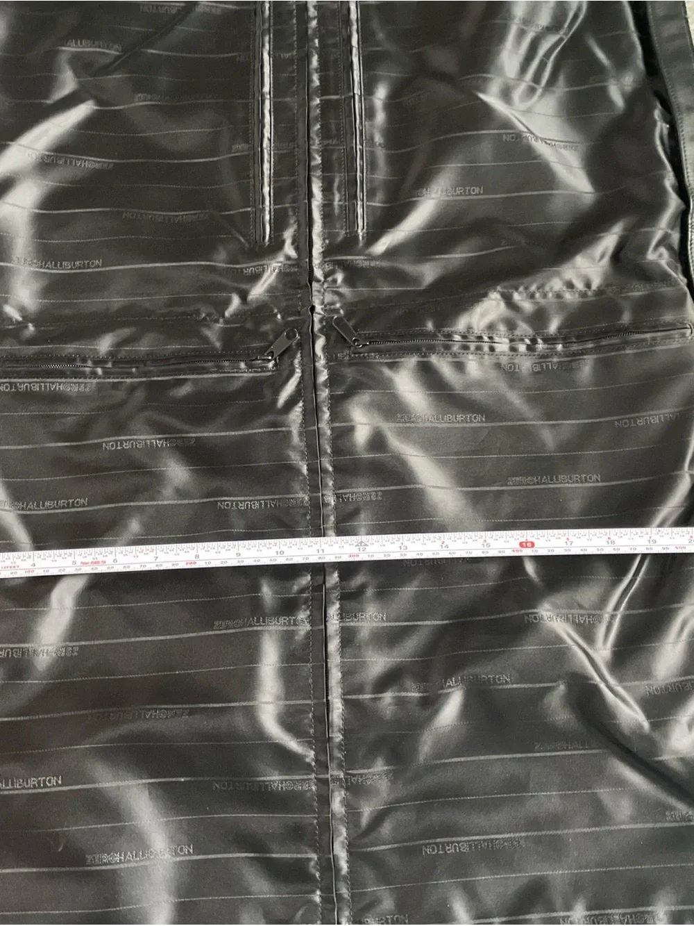 Zero Halliburton Garment Bag Case Suit Cover Black Nylon Carry On Carrier EUC!
